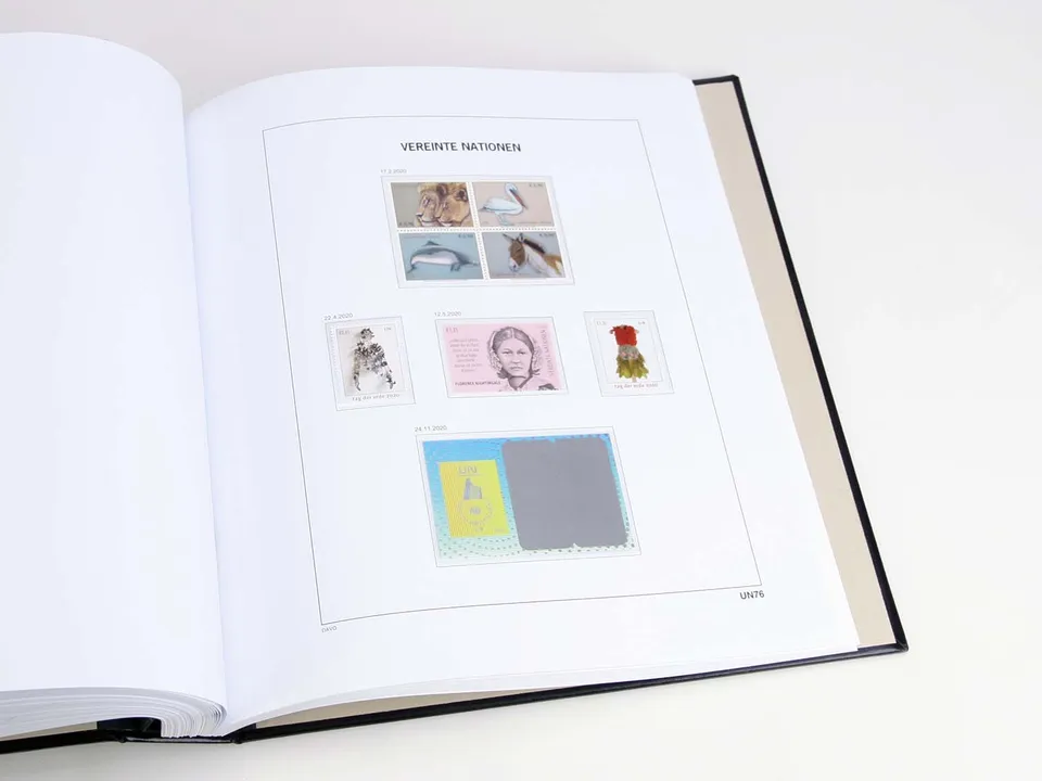 davo-luxe-autriche-onu-2020-pages-suppl-ment-album-timbres-170g image 1