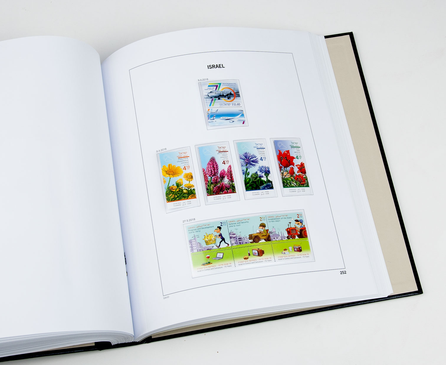 davo-luxe-isra-l-2018-feuilles-timbres-papier-170g image 1