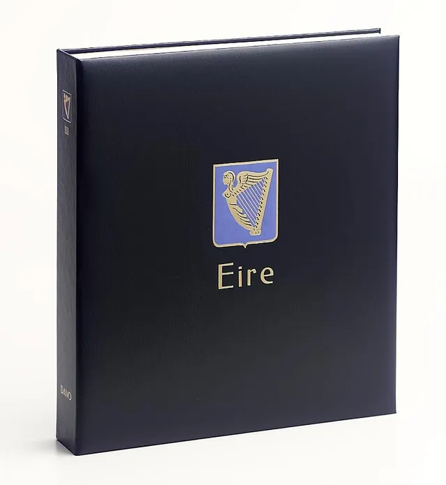 davo-luxe-irlande-ii-classeur-album-timbres-bleu-avec-tui image 1