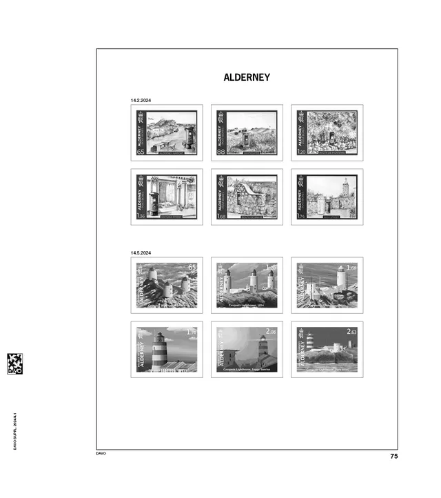 davo-luxe-alderney-2024-pages-album-timbres-170-g image 1