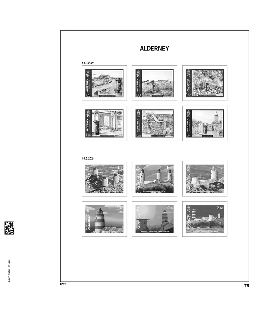 davo-luxe-alderney-2024-pages-album-timbres-170-g image 1