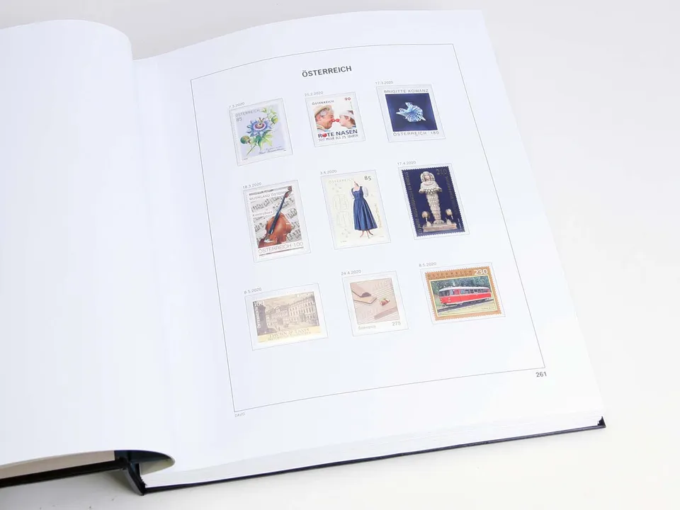 davo-luxe-feuillets-album-timbres-autriche-2020-avec-bandes image 1