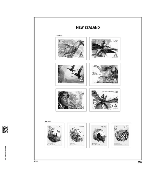 davo-luxe-suppl-ment-nouvelle-z-lande-2023-pages-timbres image 1