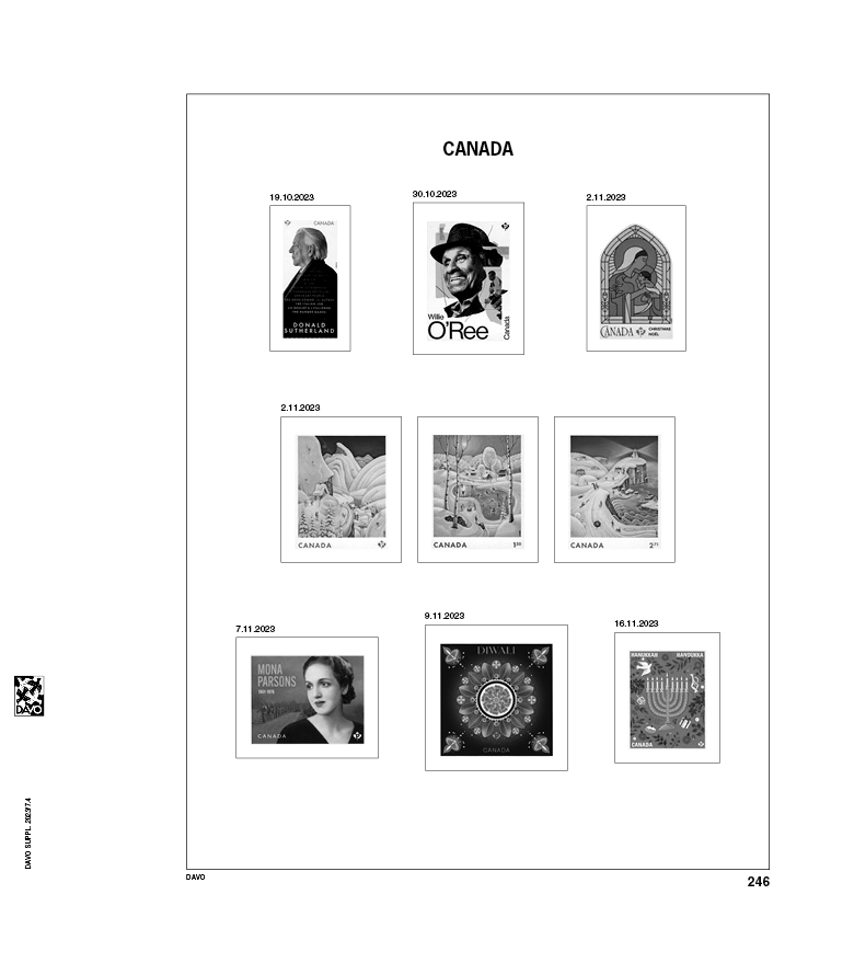 davo-luxe-canada-2023-pages-suppl-ment-album-timbres image 1