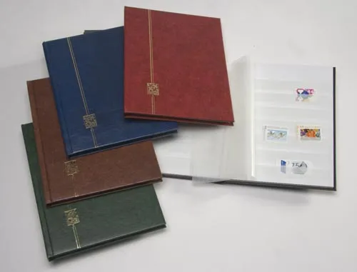 davo-stockbook-c-carnet-timbres-bleu-16-pages-16-5x22-5cm image 1