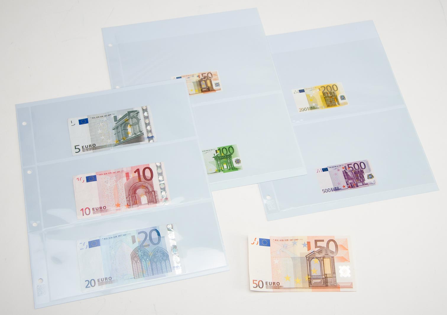 davo-euro-pochettes-billets-7-coupures-classeur-monnaie image 1