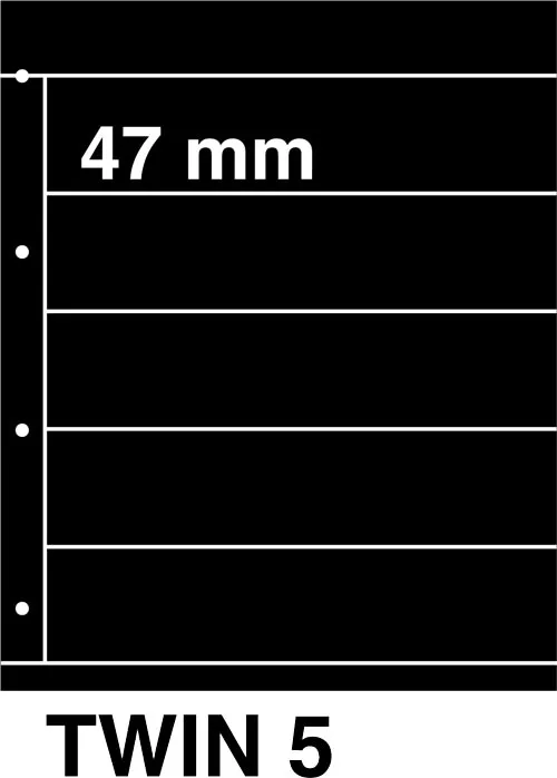 davo-kosmos-twin-5-feuilles-classeur-noires-x5 image 1