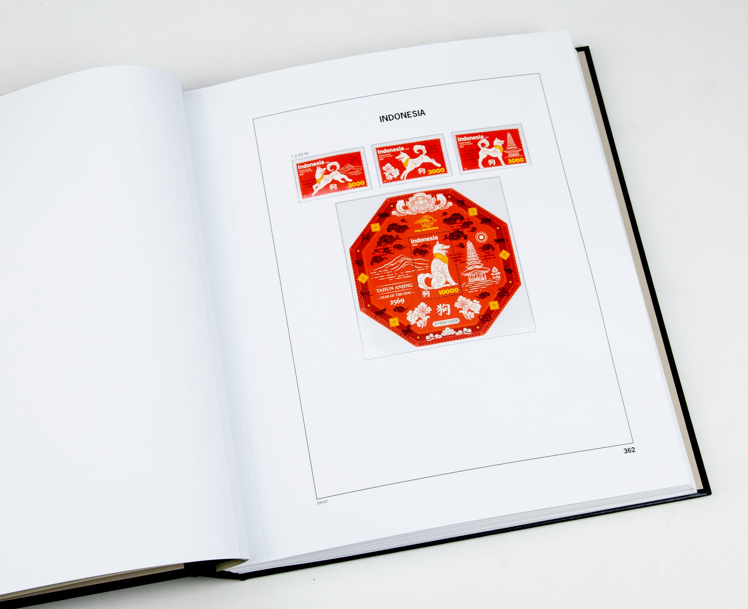 davo-luxe-indon-sie-2018-feuilles-album-timbres-papier-170g image 1