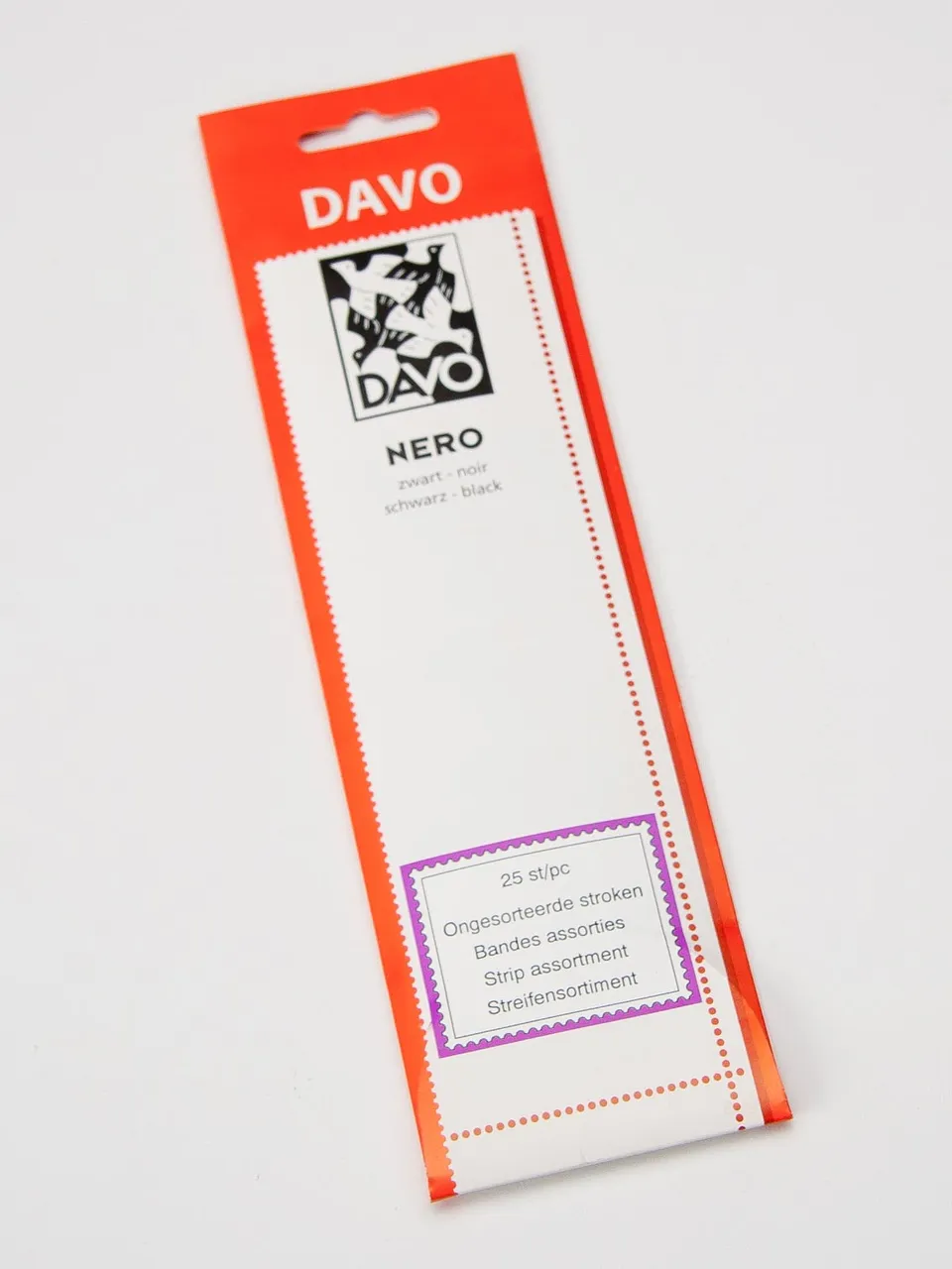 davo-nero-bandes-n02-noires-25-pi-ces-prot-ge-timbres image 1