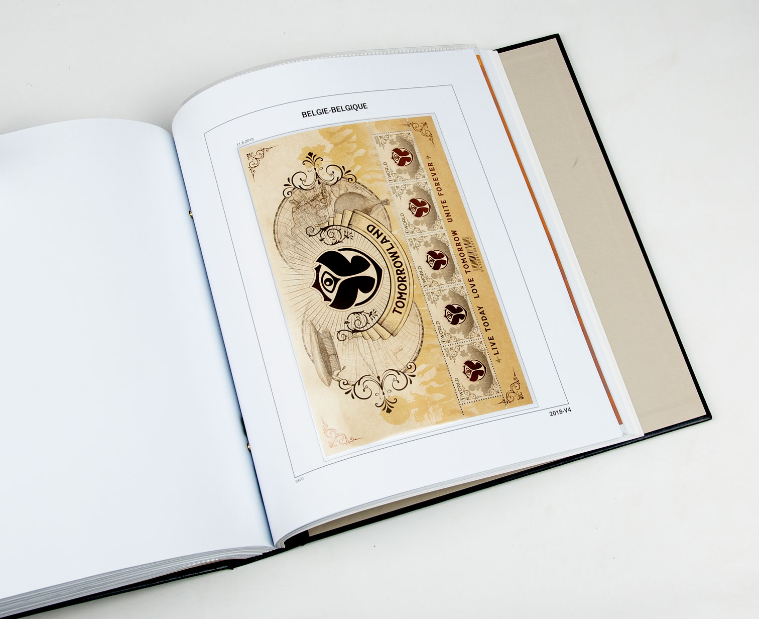 davo-luxe-belgique-feuillets-2018-pages-album-timbres-170-g image 1
