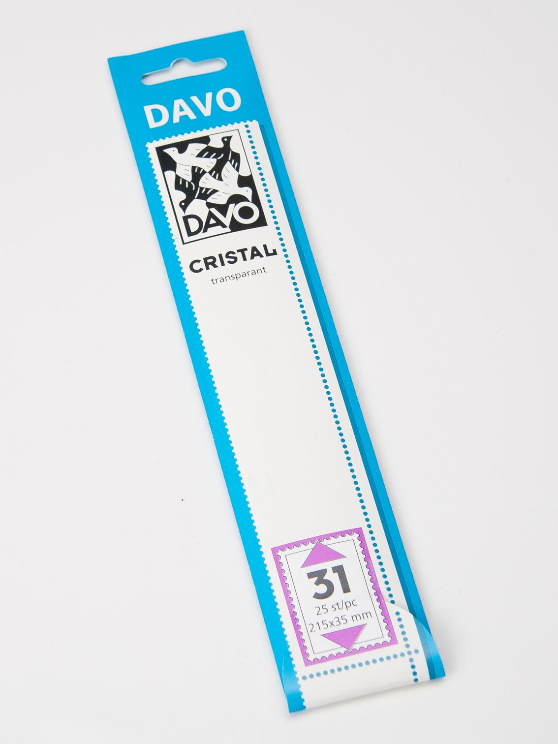 davo-cristal-c31-bandes-de-montage-215x35-transparent-25-pcs image 1