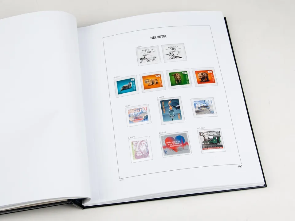 davo-luxe-zwitserland-2017-pages-album-timbres-suisse image 1