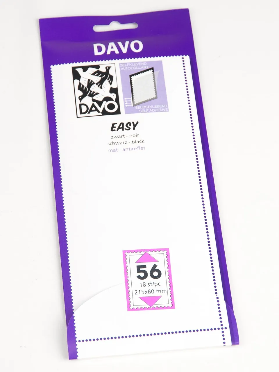 davo-easy-z56-bandes-de-montage-noires-215x60-18-pi-ces image 1