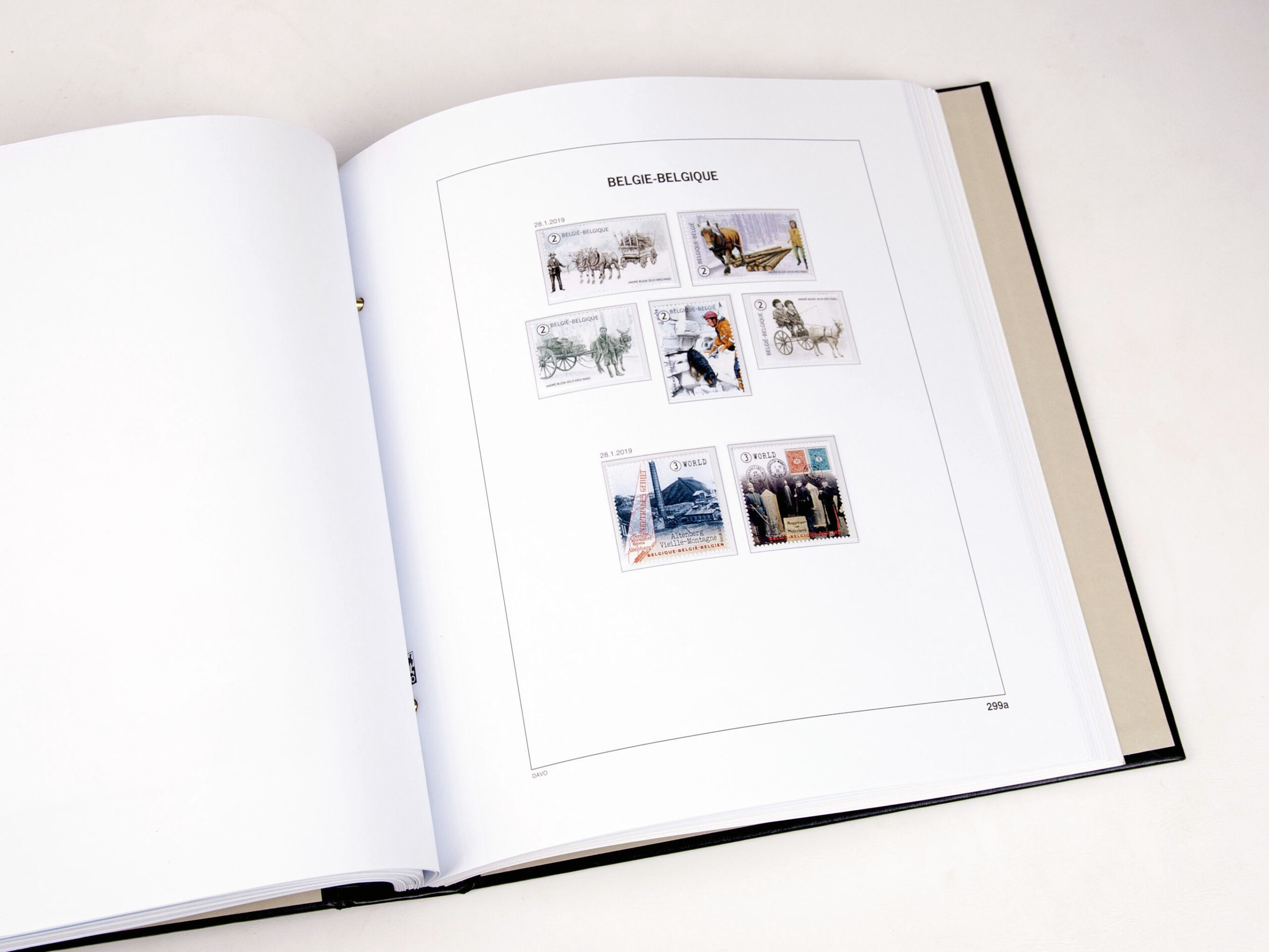 davo-luxe-suppl-ment-belgique-blocs-2019-pages-album-timbres image 1