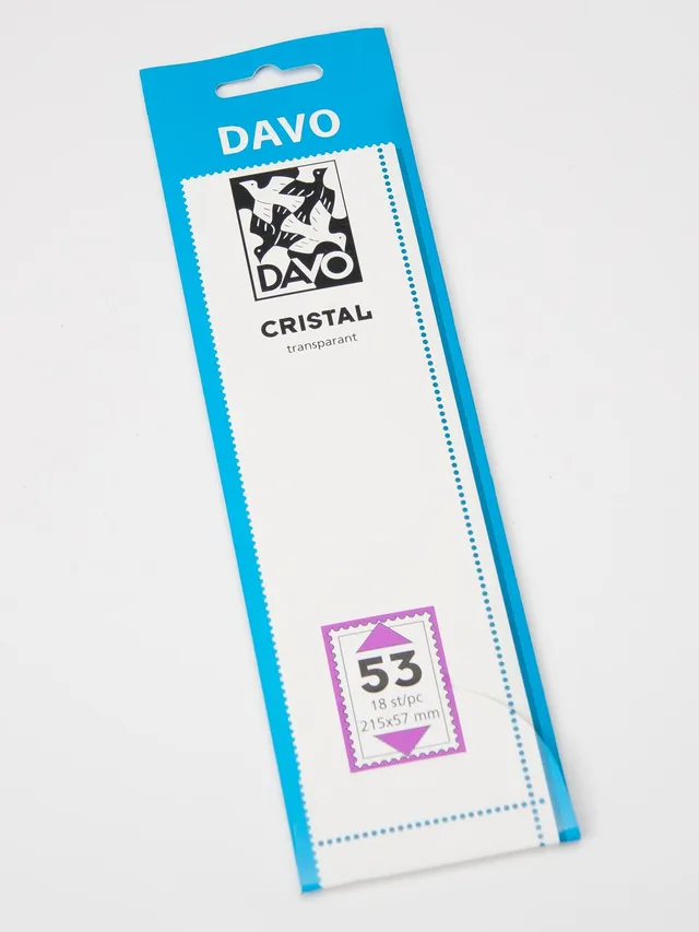 davo-mounts-c53-bandes-timbres-215x57-18-cristal-transparent image 1