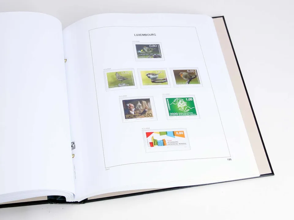 davo-luxe-pages-suppl-ment-luxembourg-2020-album-timbres image 1
