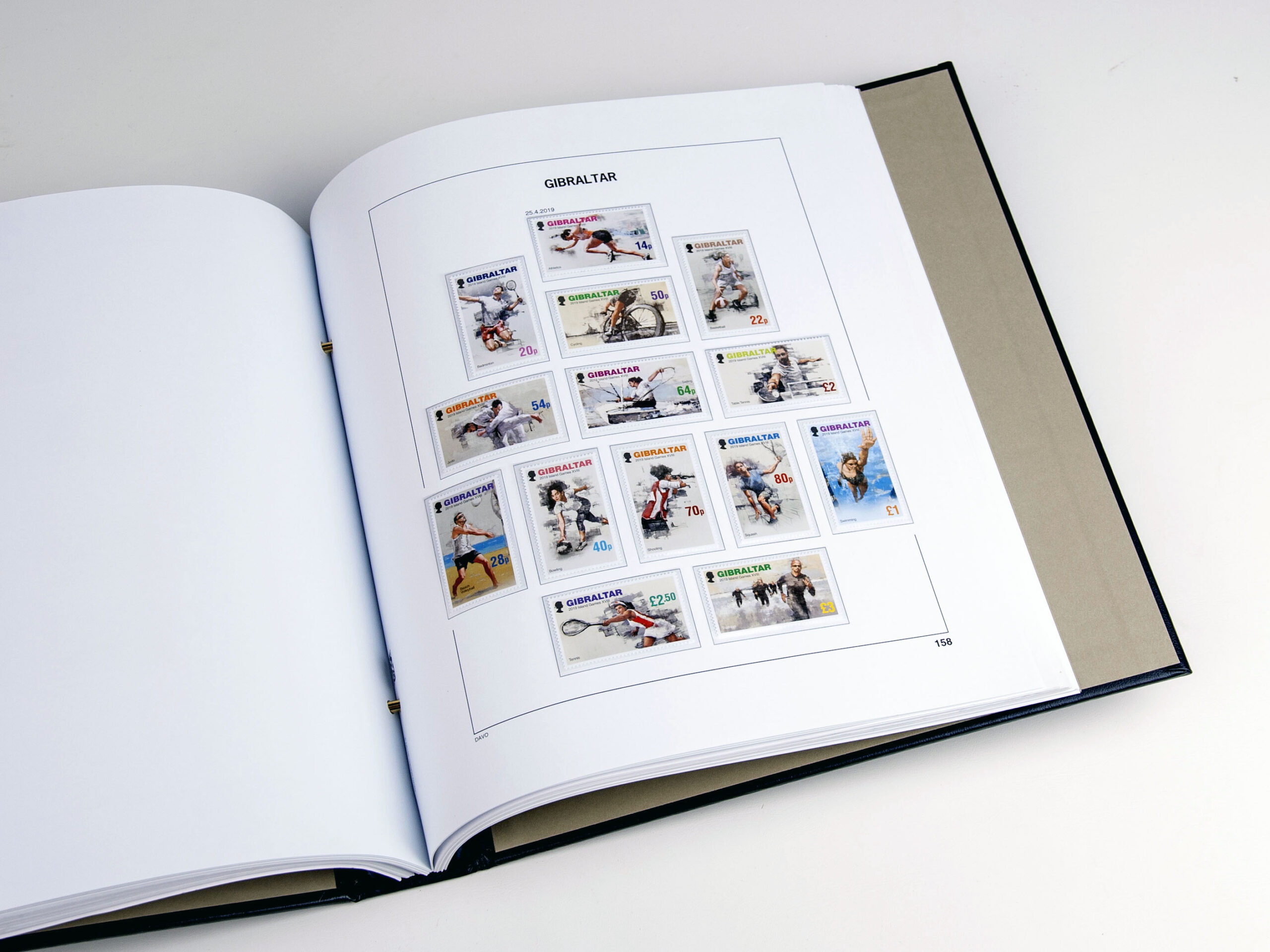davo-luxe-gibraltar-2019-pages-album-timbres-170g image 1