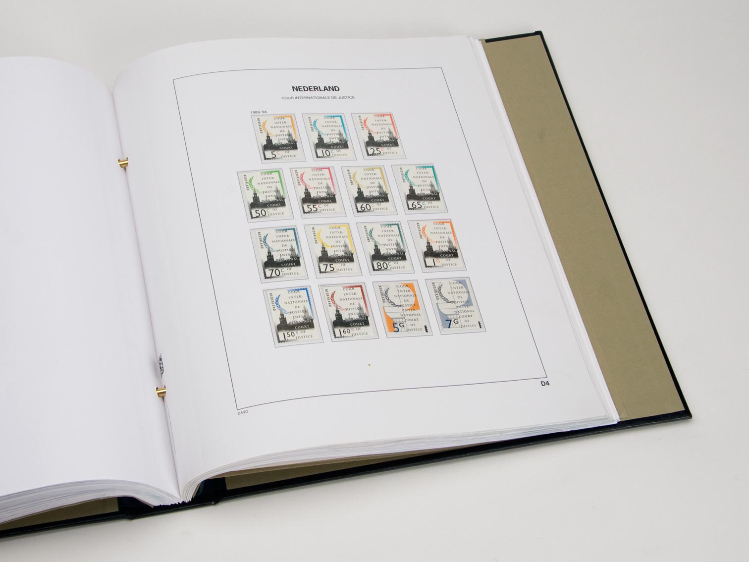 davo-luxe-pays-bas-service-2001-pages-suppl-ment-timbres-170g image 1