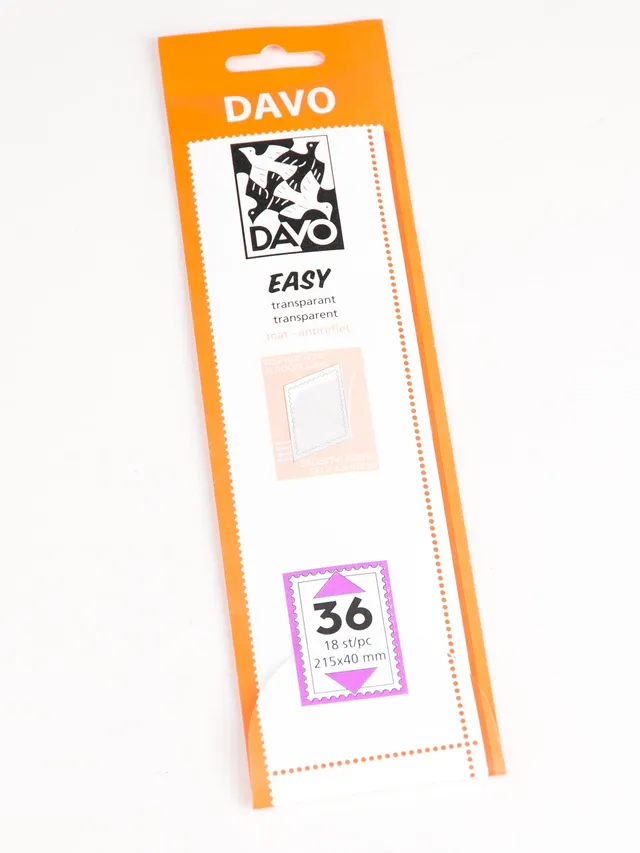 davo-easy-t36-215x40mm-lot-18-bandes-timbres-autocollantes image 1