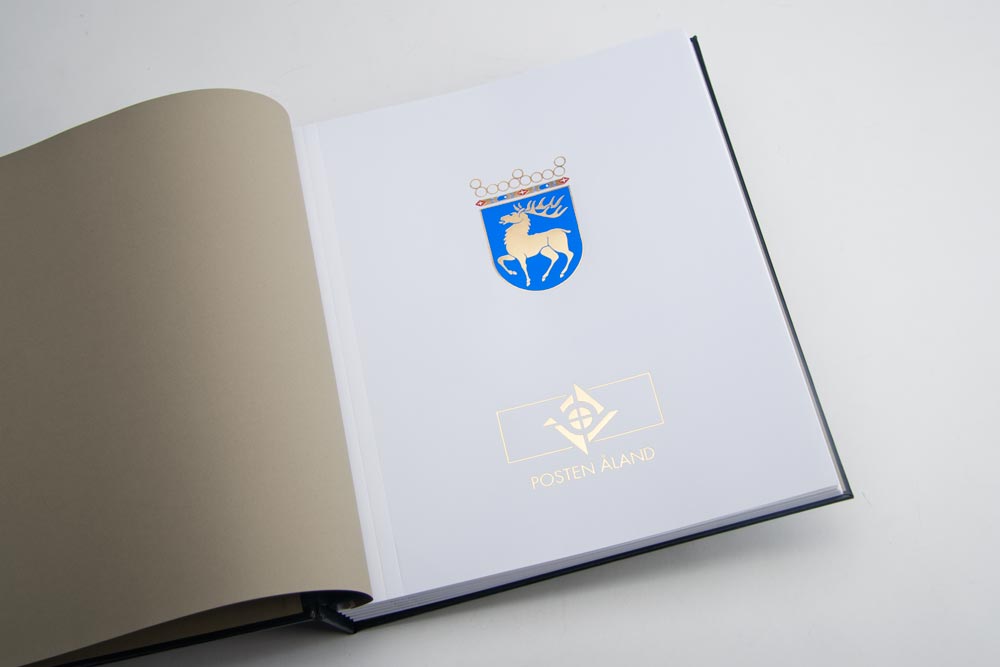davo-luxe-page-de-titre-land-album-timbres-1-feuille-blason image 1