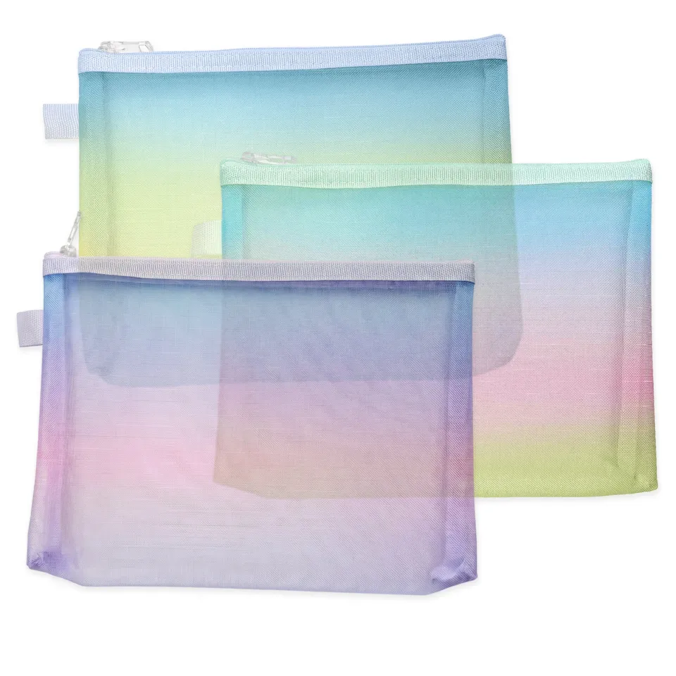 enveloppes-france-pochette-maille-nylon-d-grad-zip-bleue-180x235-mm image 1