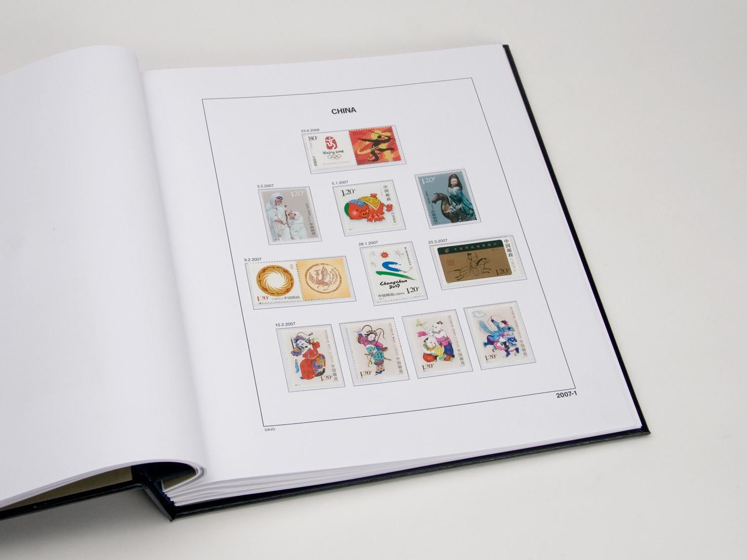 davo-luxe-suppl-ment-chine-2017-pages-album-timbres-170-g image 1