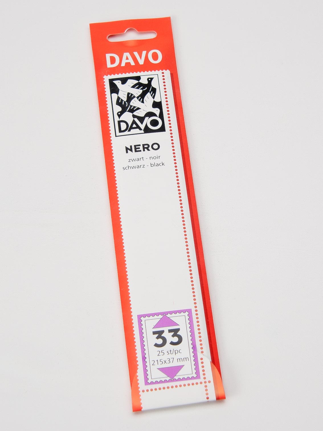 davo-nero-n33-bandes-timbres-fond-noir-215x37-25-pcs image 1