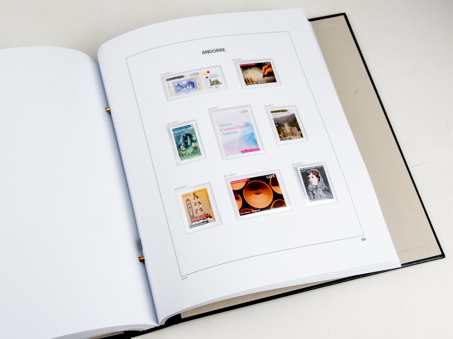 davo-luxe-suppl-ment-andorre-fran-aise-2017-pages-album-timbres image 1