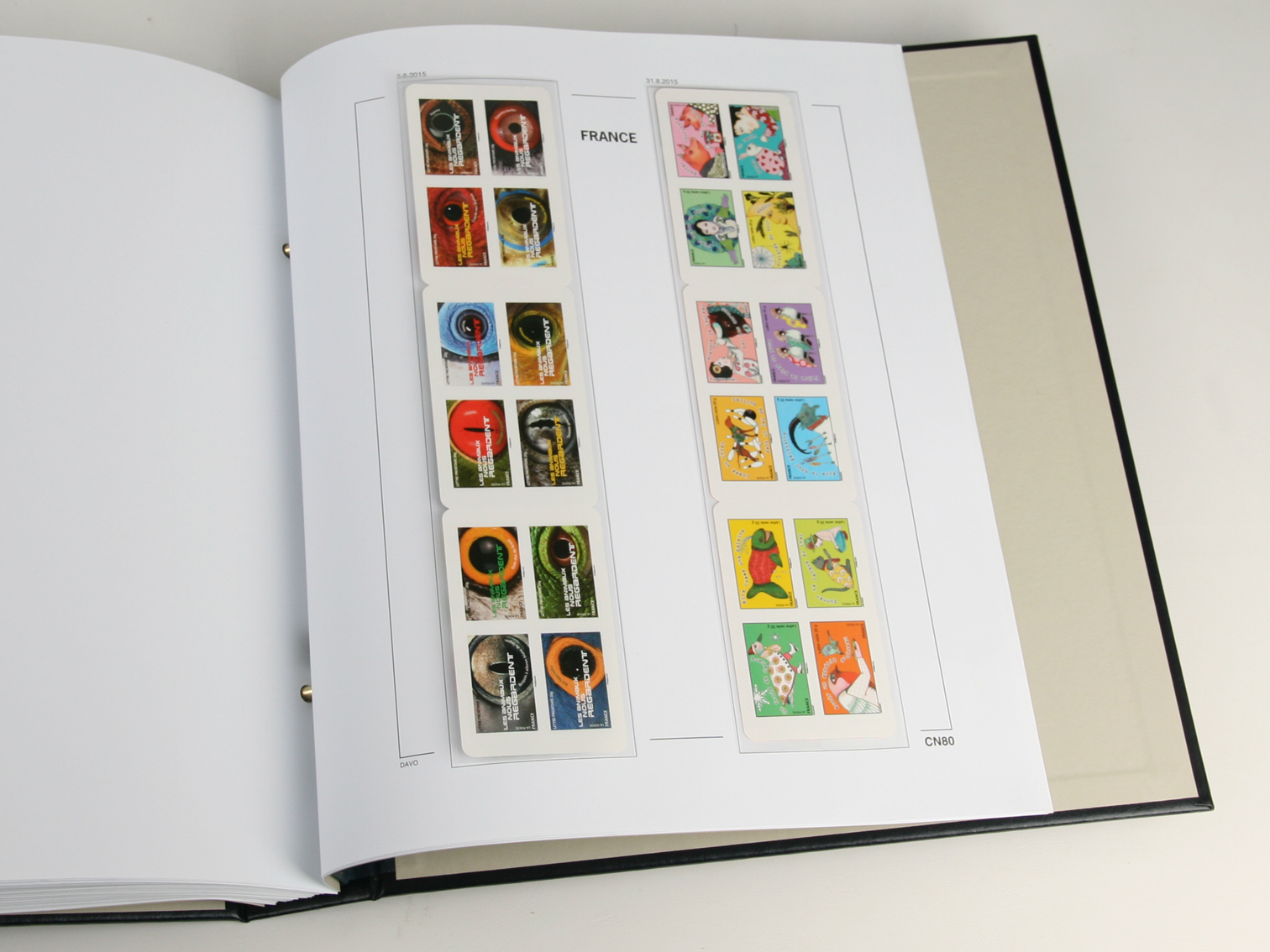 davo-luxe-france-carnets-2005-suppl-ment-feuilles-album-timbre image 1