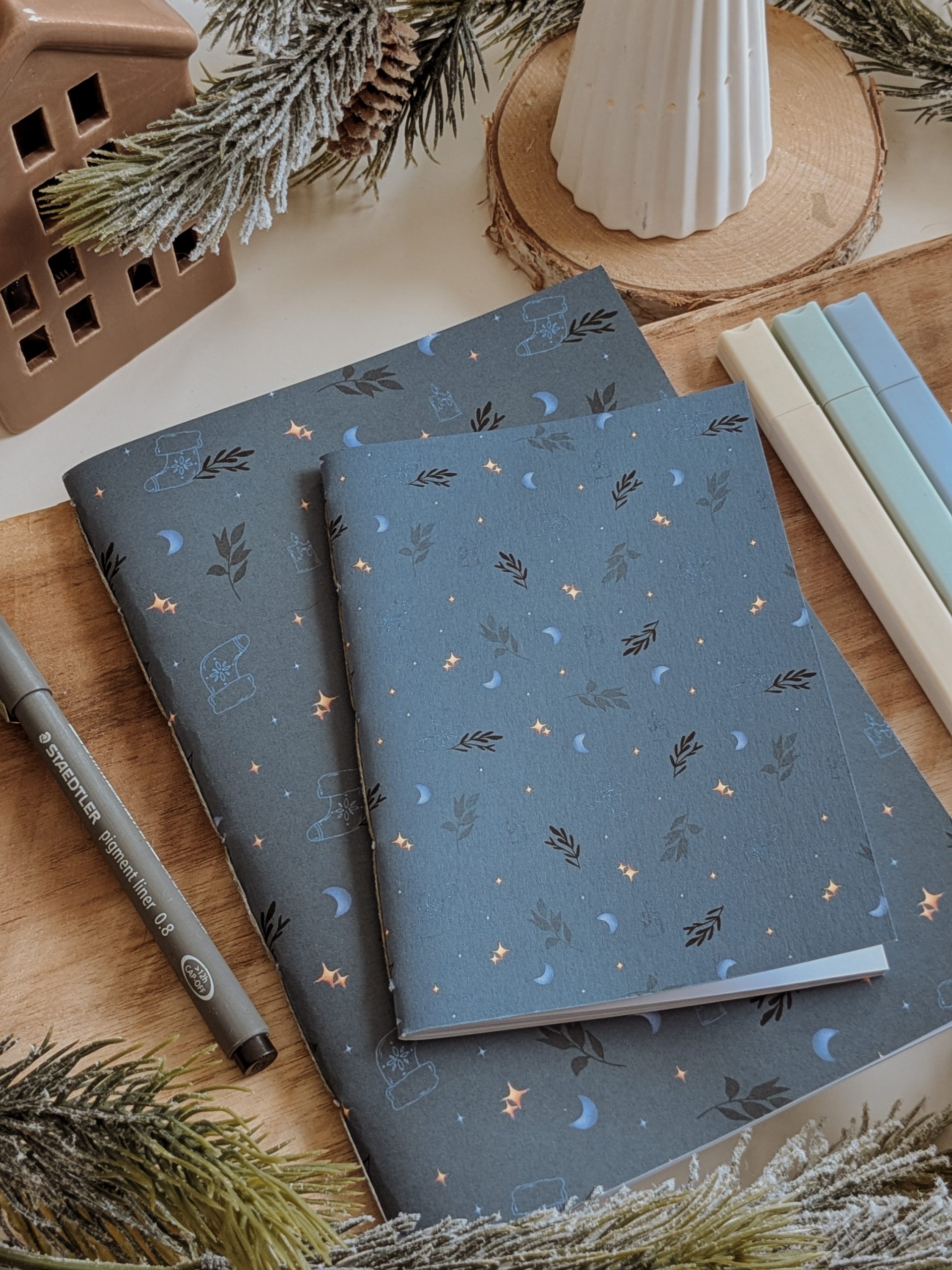 murmures-de-papier-carnets-lune-enchant-e-carnet-cousu-a6 image 2