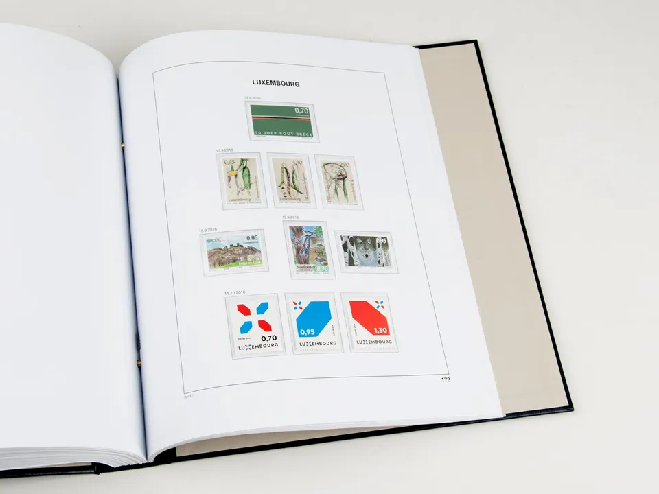 davo-luxe-luxembourg-2016-pages-suppl-ment-album-timbres-170g image 1