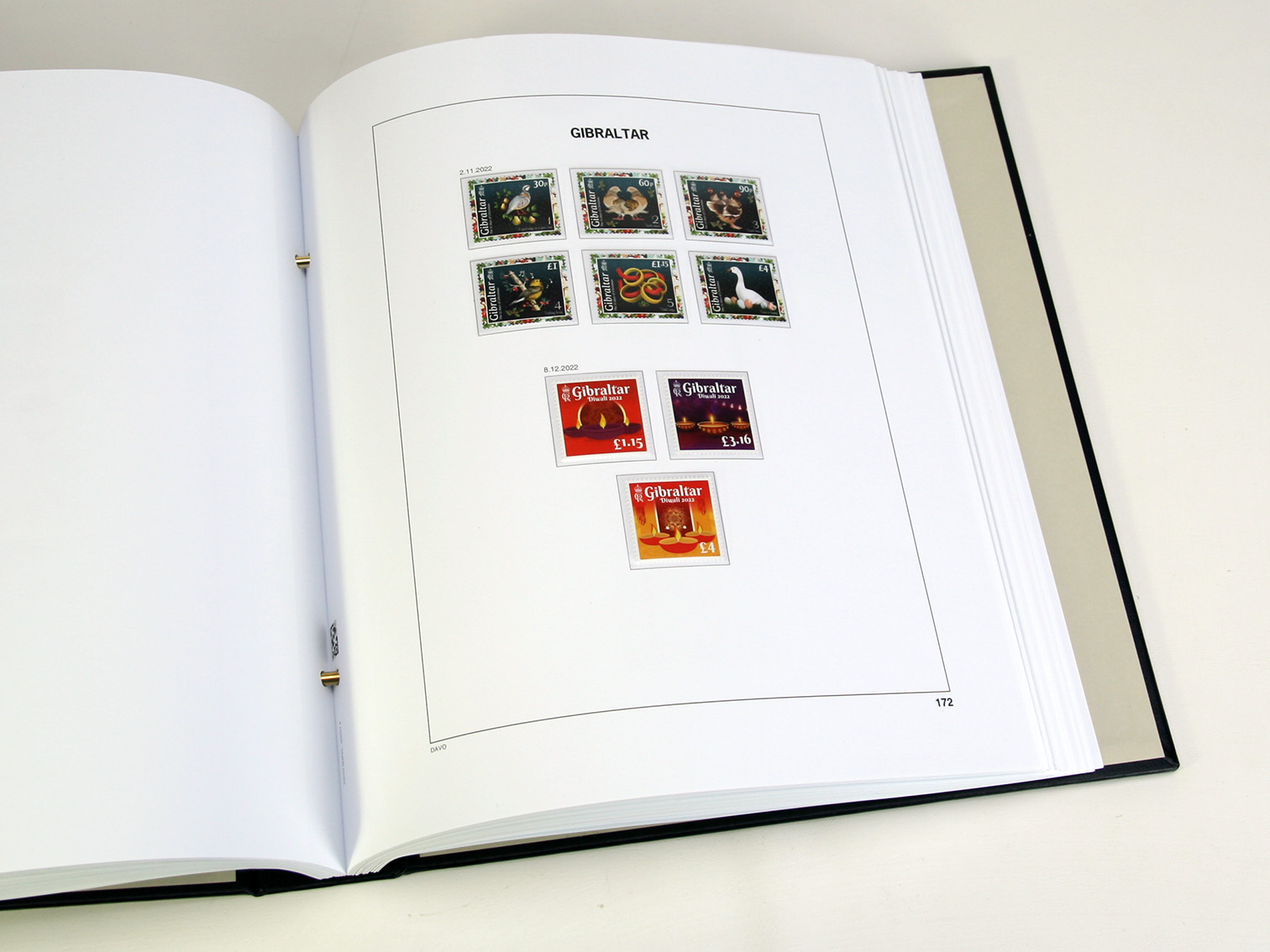 davo-luxe-gibraltar-2022-feuillets-album-timbres-170g image 1