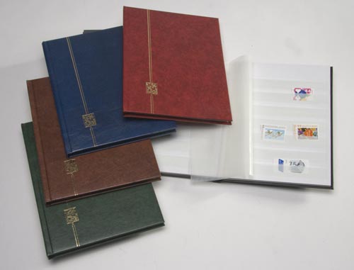 davo-stockbook-c-carnet-timbres-bleu-16-pages-16-5x22-5cm image 1