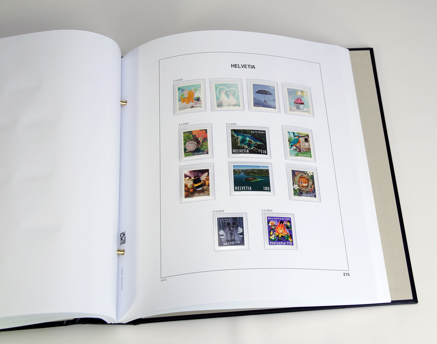 davo-luxe-suisse-2022-feuilles-suppl-ment-timbres image 1