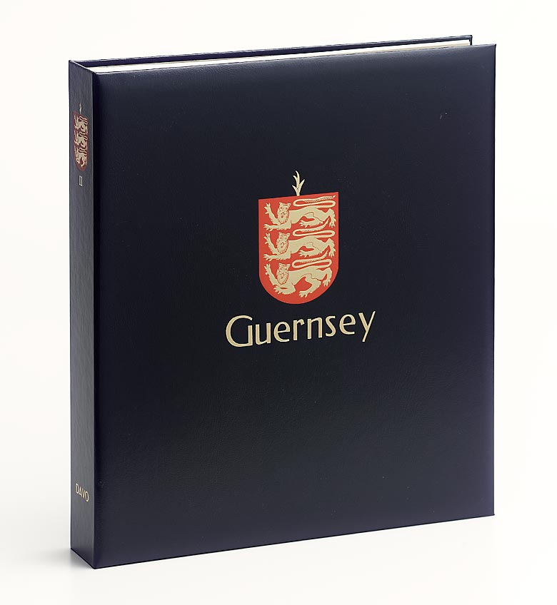 davo-luxe-guernesey-album-timbres-bleu-avec-cassette image 1