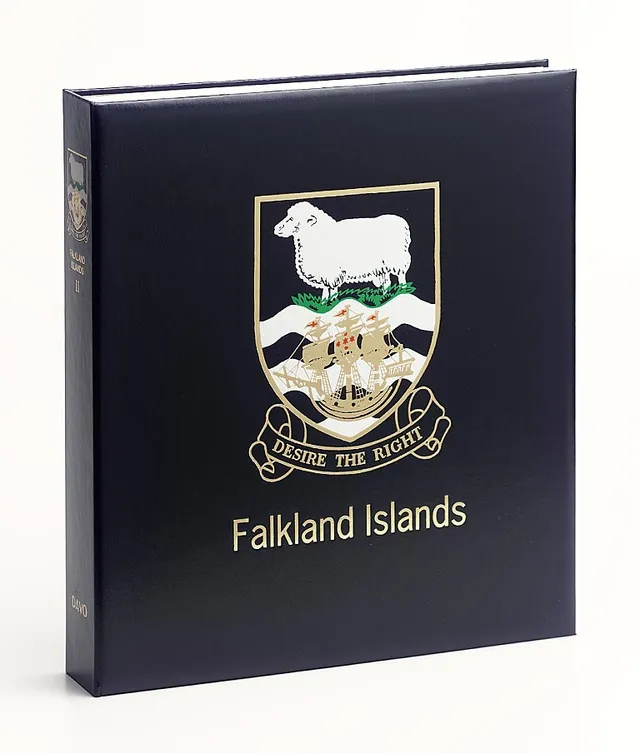 davo-luxe-falkland-iii-2016-2025-album-timbres-bleu-coffret image 1