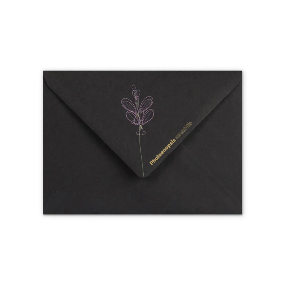 enveloppes-france-c6-enveloppe-orchid-e-noire-114x162-mm-120g image 1