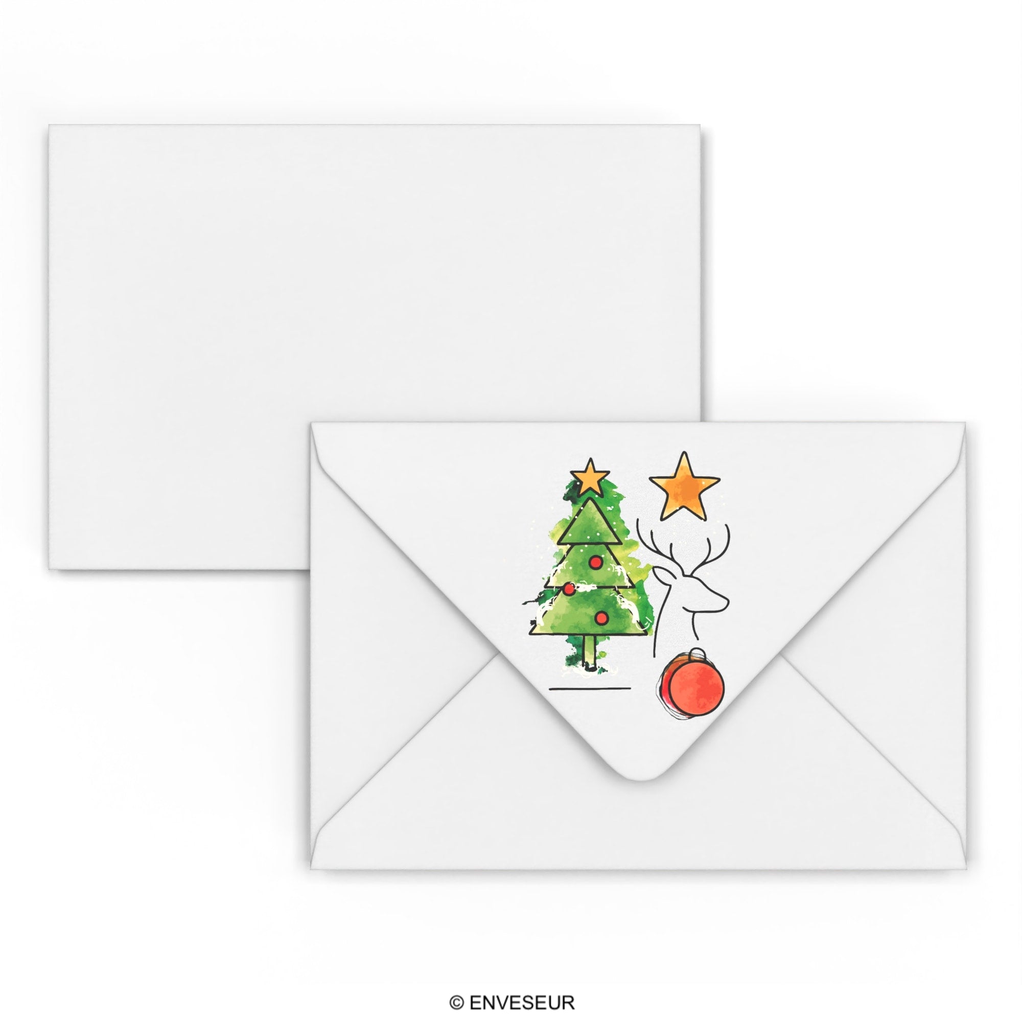 enveloppes-france-v-nements-no-l-sapin-rouge-114x162-c6 image 2