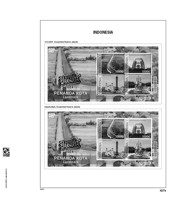 davo-luxe-indon-sie-blocs-2024-compl-ment-album-timbres-extra image 1