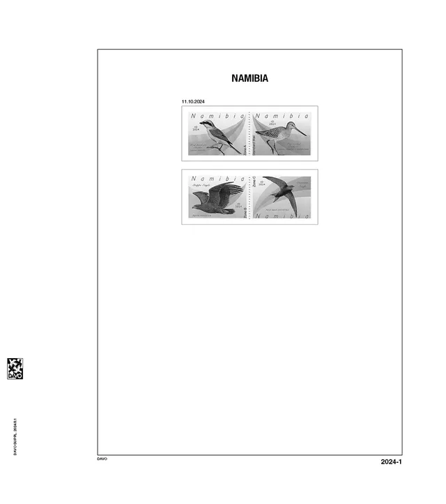 davo-luxe-suppl-ment-namibie-2024-feuilles-album-timbres image 1