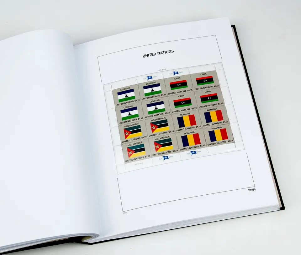 davo-luxe-uno-drapeaux-suppl-ment-timbres-2018-papier-170g image 1