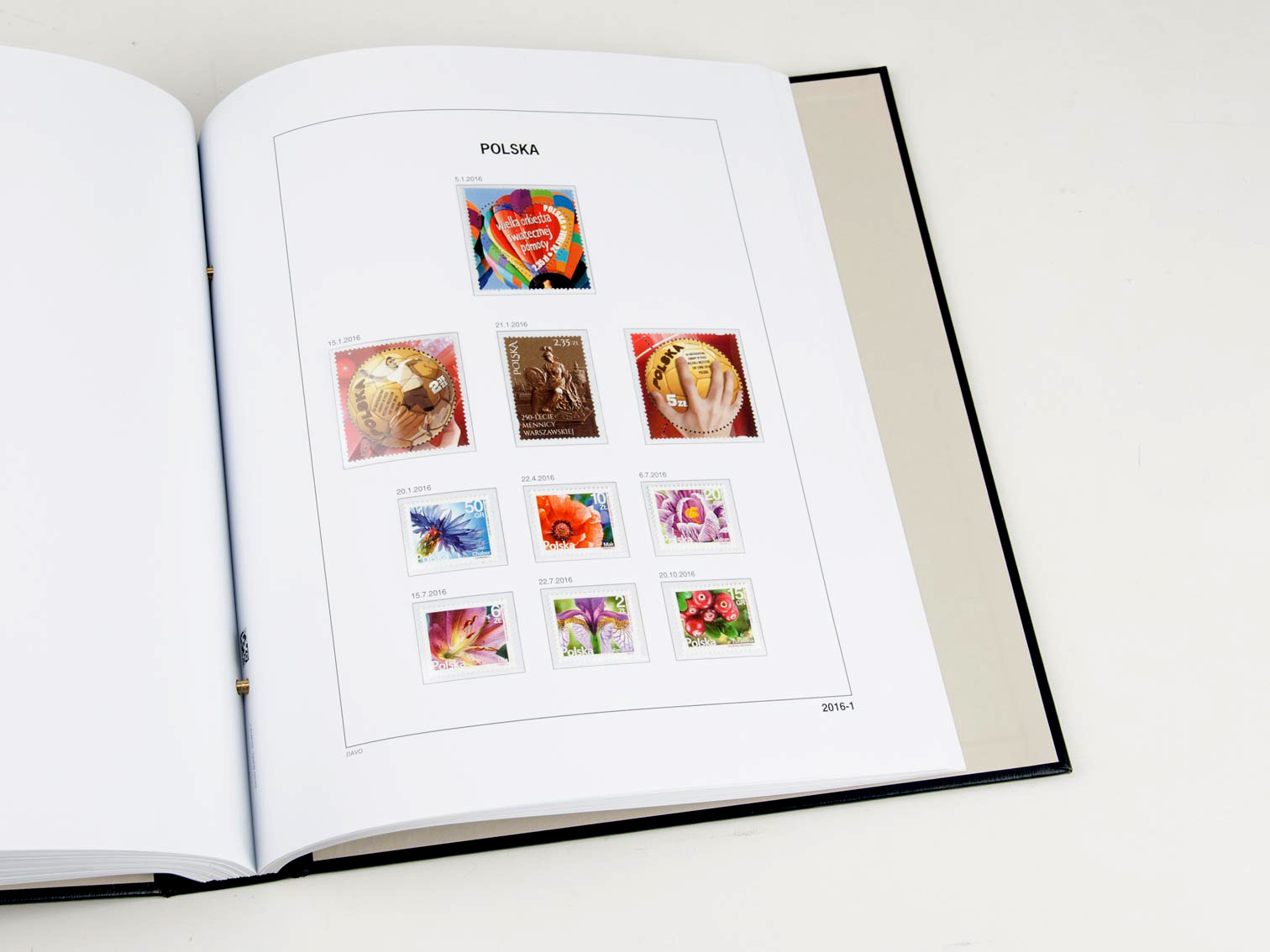 davo-luxe-pologne-2016-pages-album-timbres-papier-170-g image 1