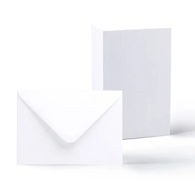 enveloppes-france-cartes-et-papiers-155x155-mm-carte-blanche-lot image 1