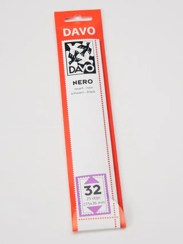 davo-nero-bandes-timbres-n32-215x36-lot-25 image 1