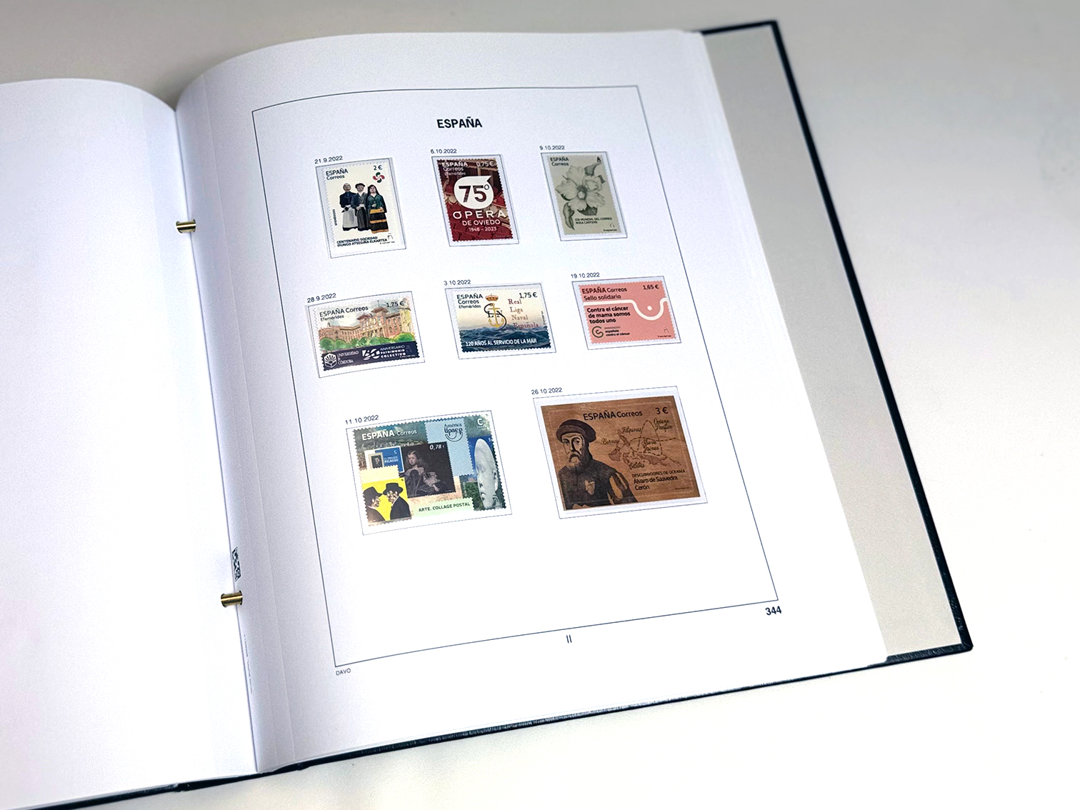 davo-luxe-espagne-2022-feuilles-album-timbres-170-g image 1