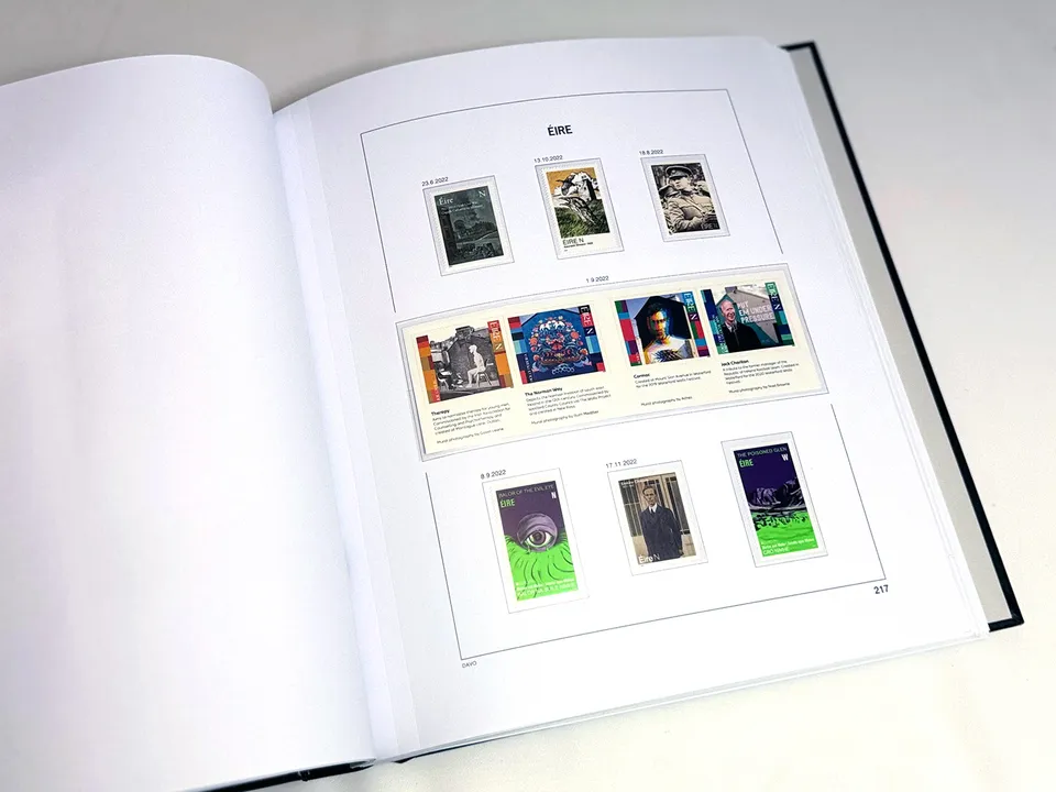 davo-luxe-irlande-2022-feuillets-album-timbres-170g image 1