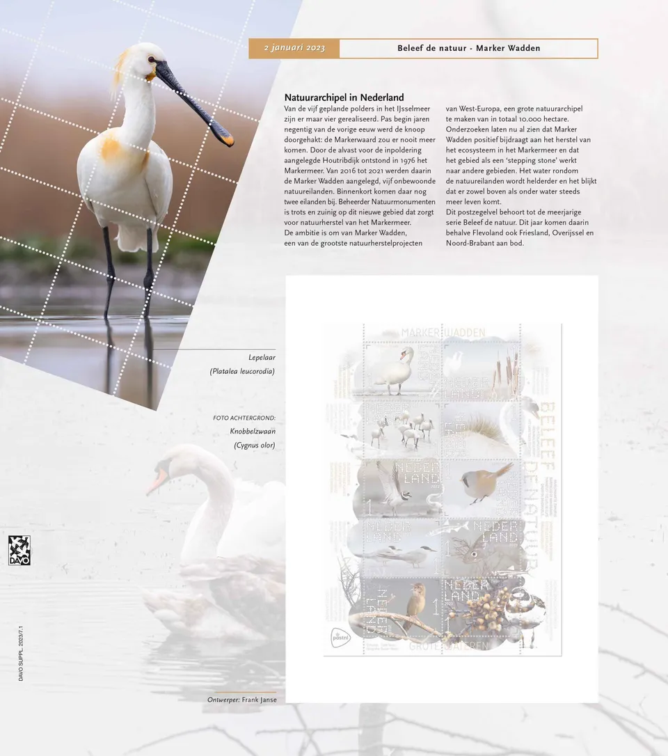 davo-luxe-pays-bas-illustr-album-timbres-2023-papier-200g image 1