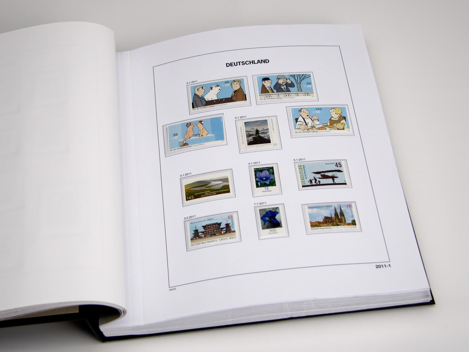 davo-luxe-suppl-ment-allemagne-2021-pages-album-timbres-170g image 1