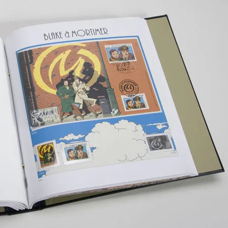 davo-luxe-belgique-extra-blake-mortimer-2004-pages-timbres image 1