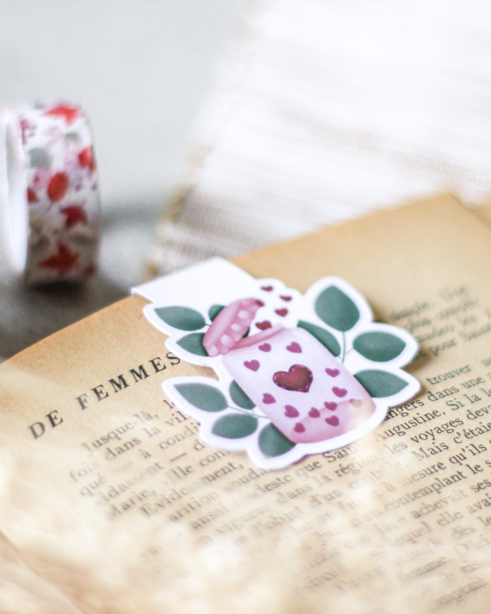 murmures-de-papier-marque-pages-je-t-aime-marque-page-magn-tique image 2